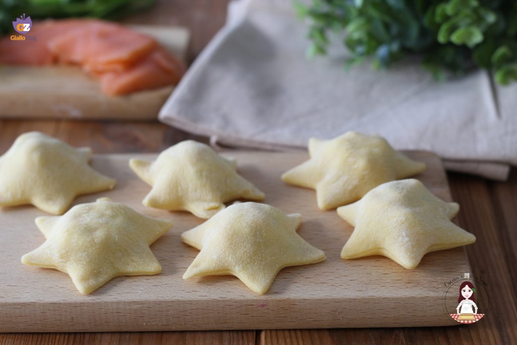 Raviolis au saumon fumé et ricotta