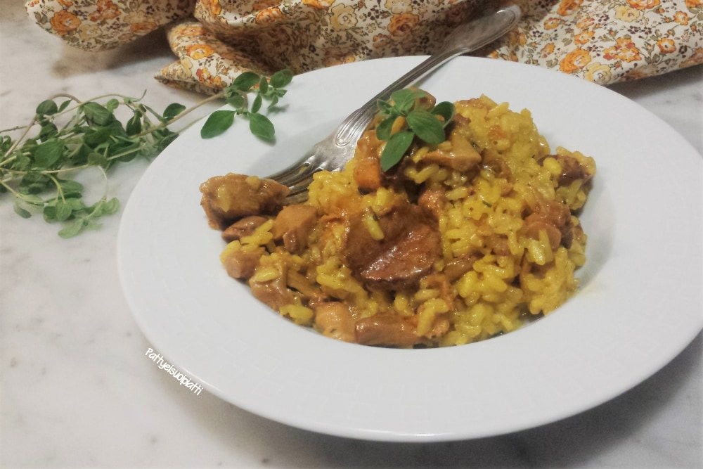 risotto au safran et girolles