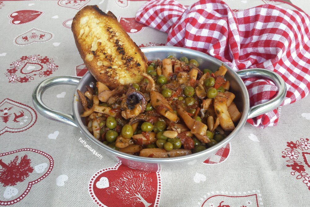 buridda de seiches et petits pois