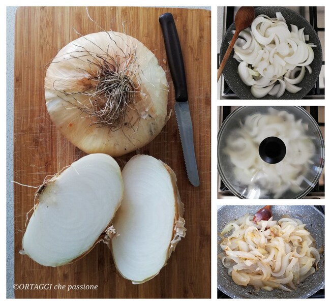 recette pas à pas oignons blancs à la poêle
