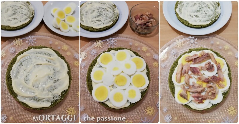 recette photo étape - GARNITURE avec œufs et poisson
