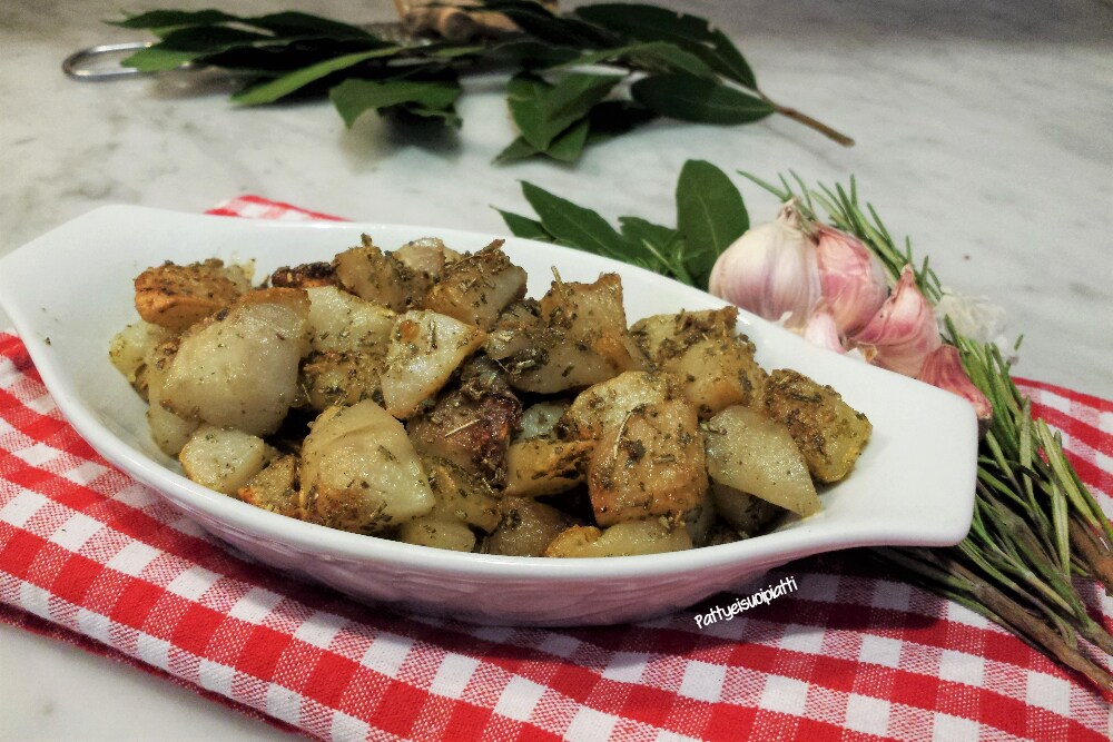 topinambours à la poêle avec des herbes et du gingembre