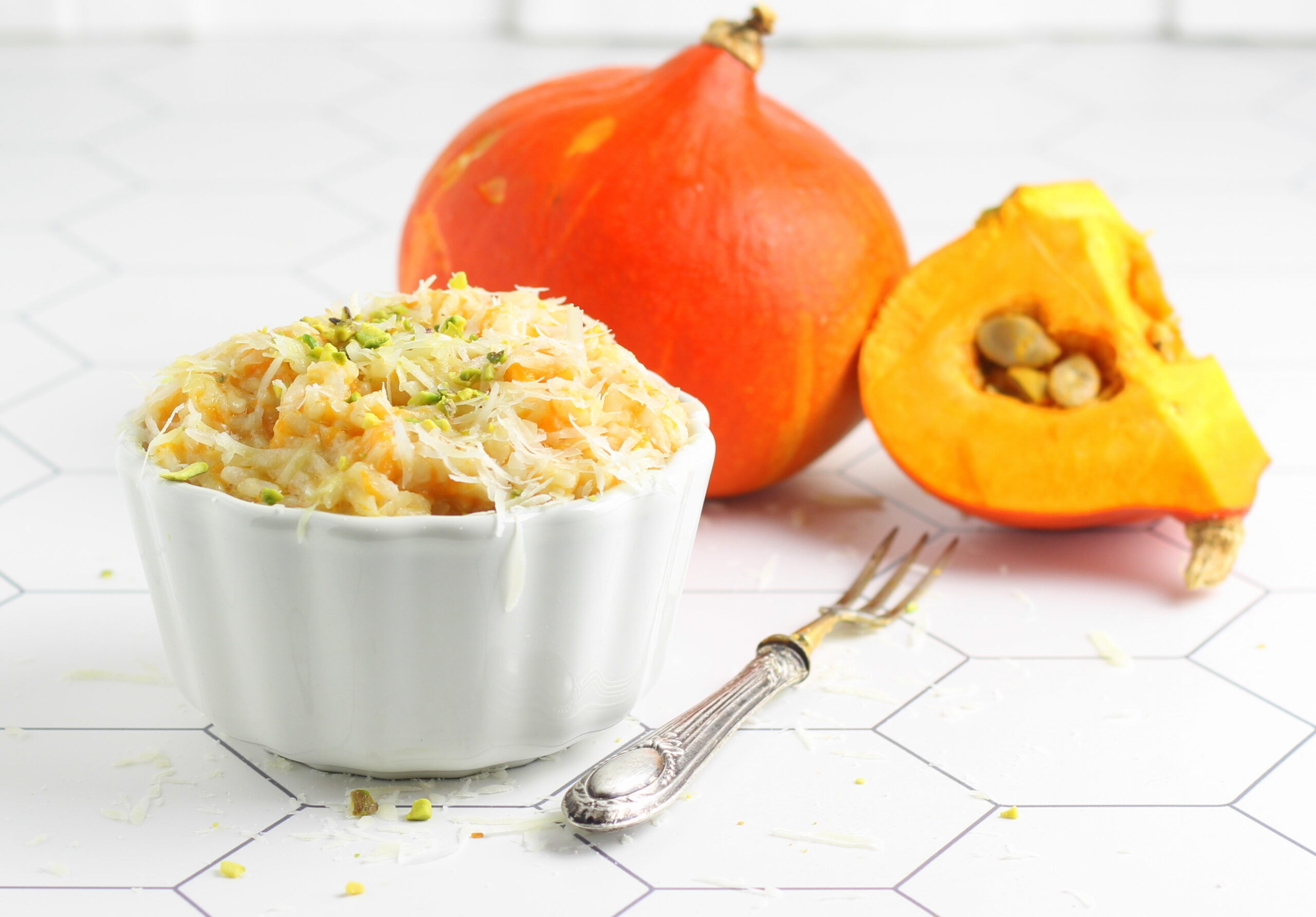 Risotto à la citrouille cuit à la cocotte-minute