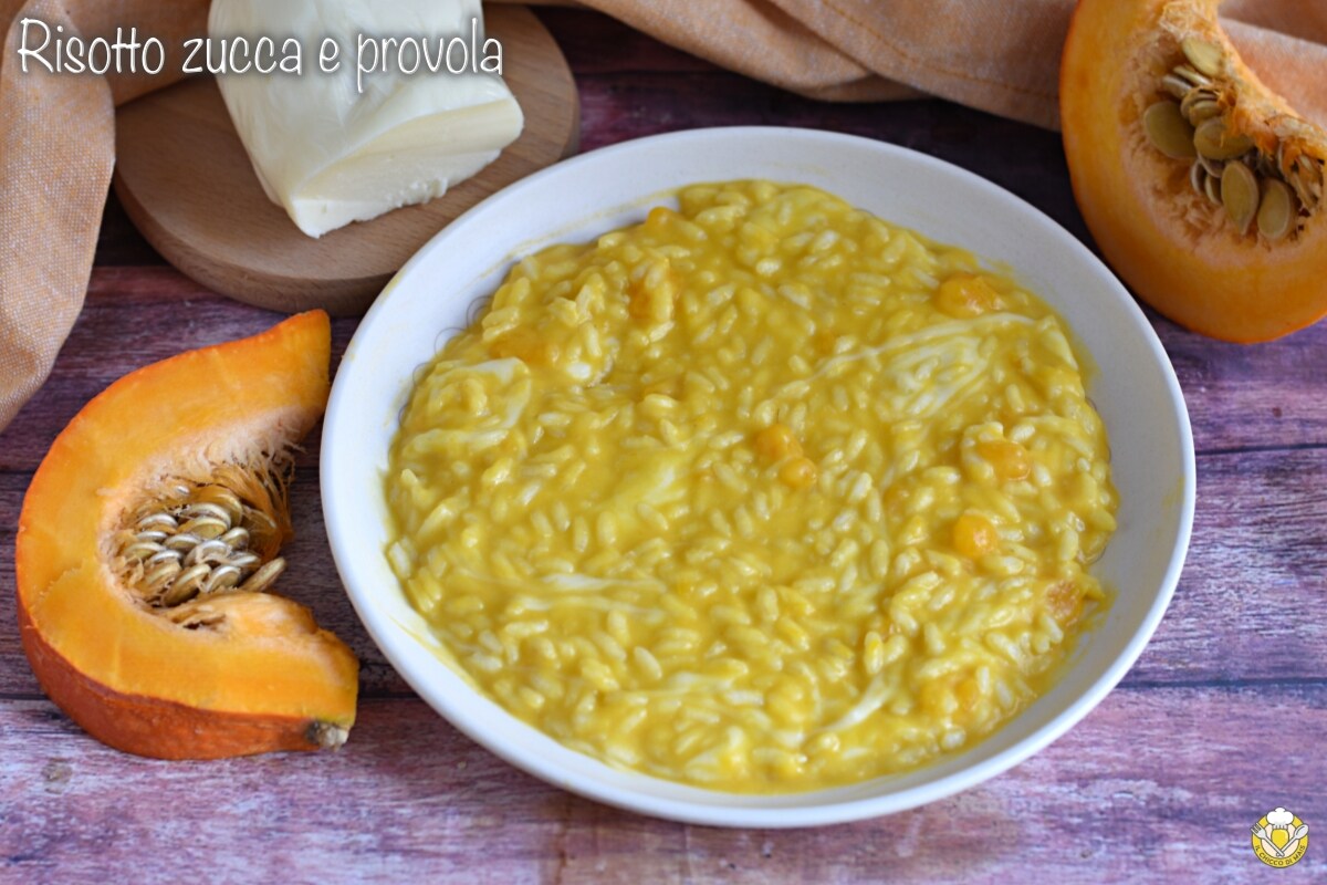 Risotto à la citrouille et provola