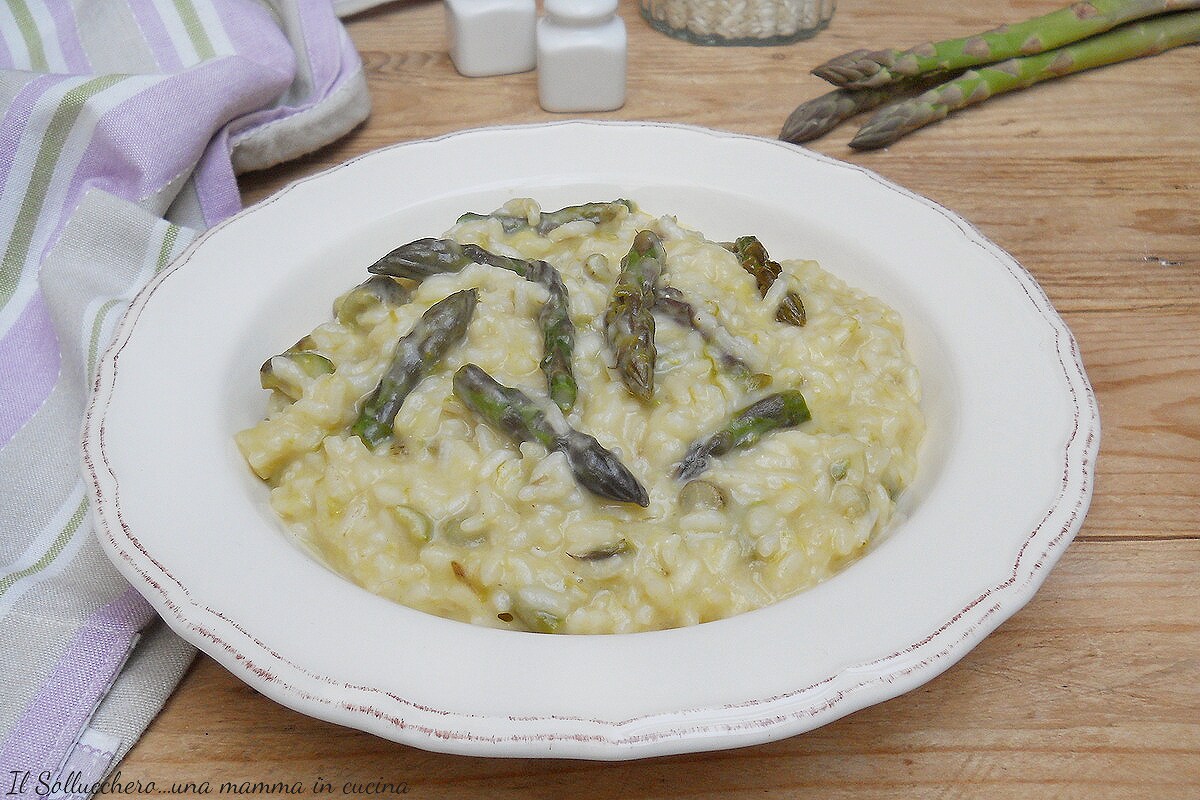 Risotto aux asperges, crémeux et savoureux