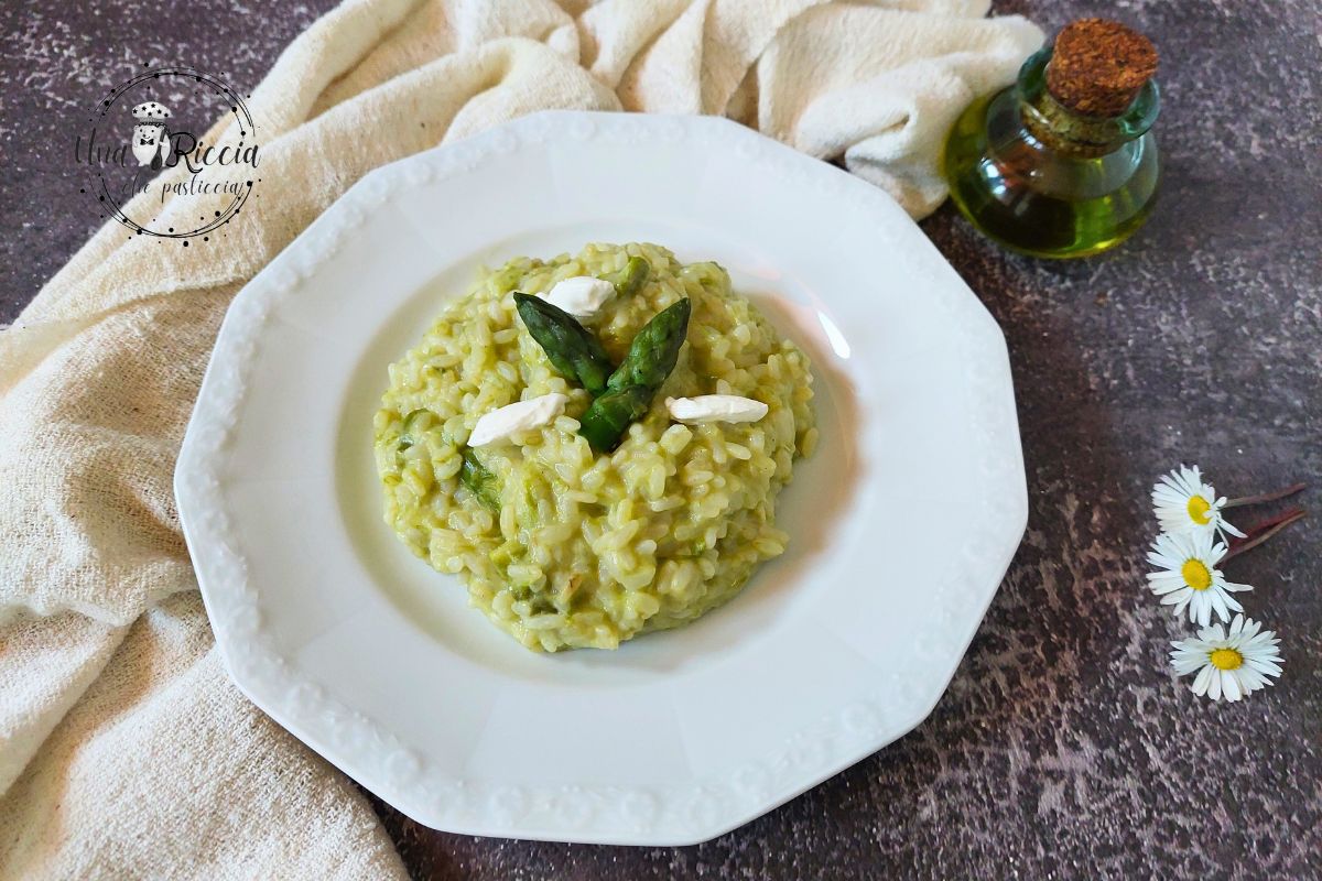 Risotto crémeux aux asperges et mascarpone