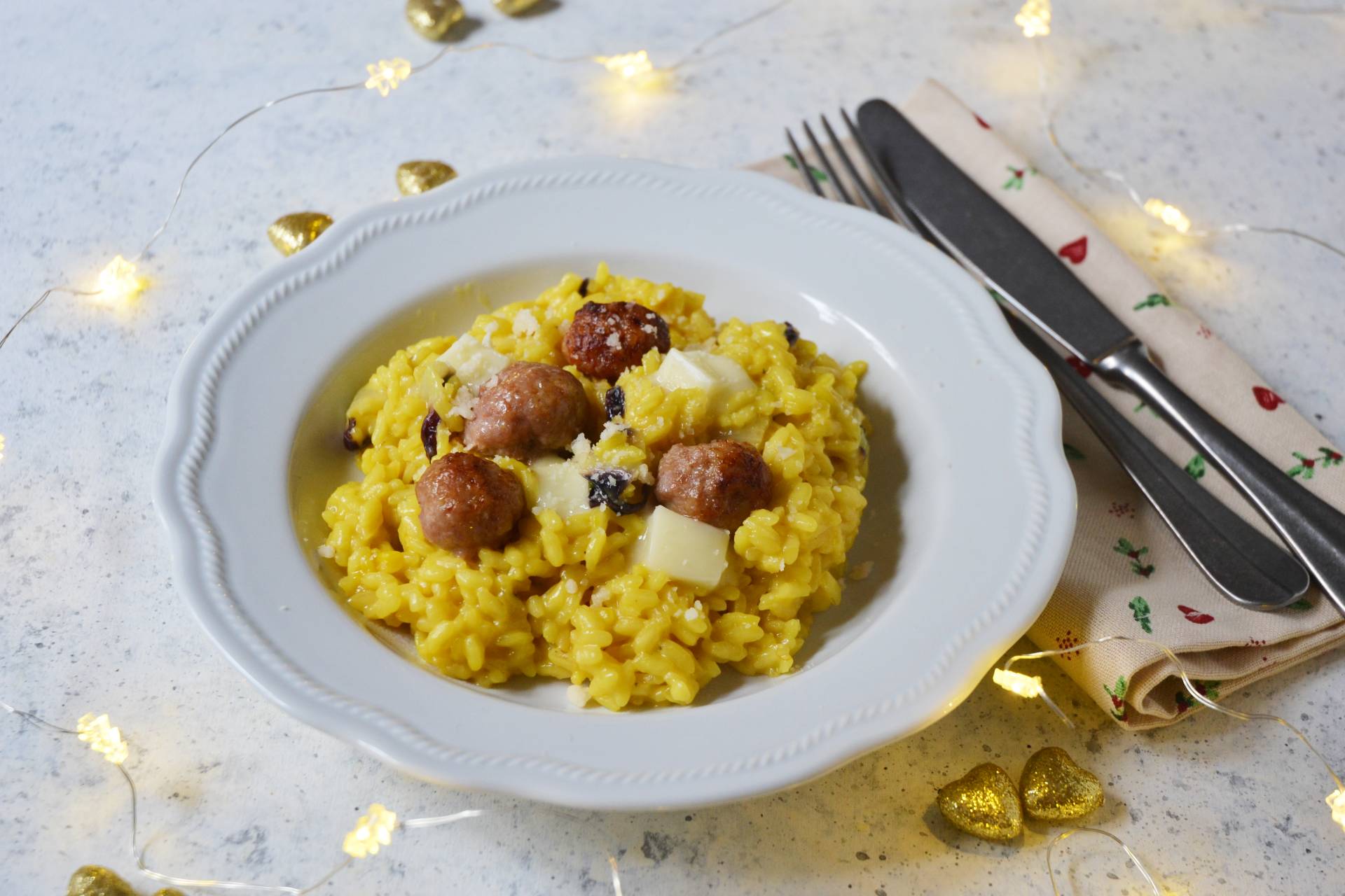 Risotto au safran et radicchio