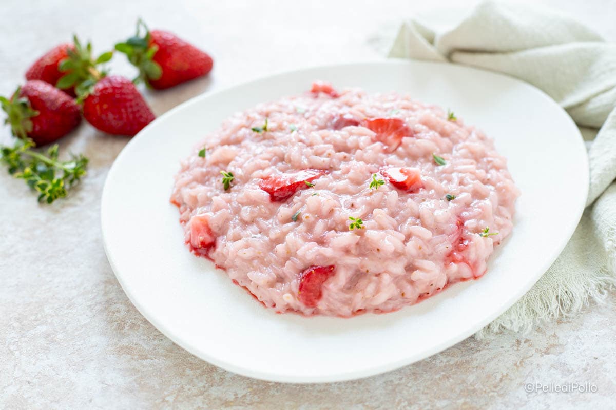 Risotto aux fraises