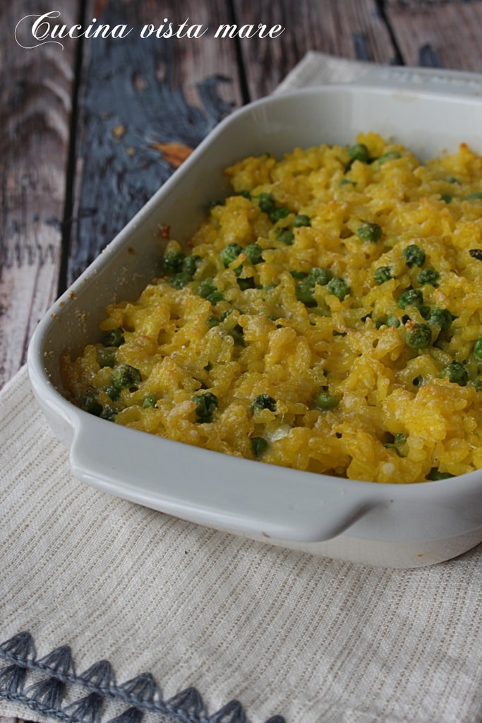 Riz au four Cuisine vue sur mer