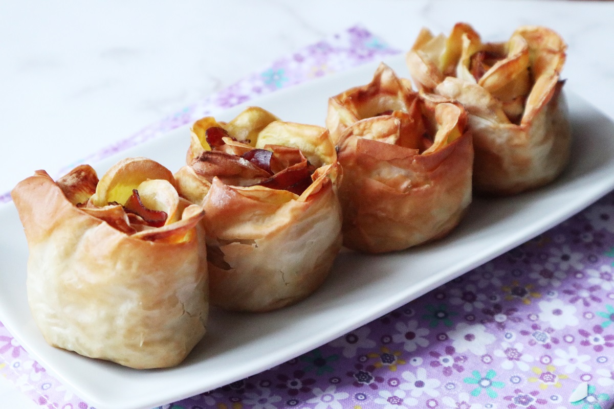 Roses aux pommes de terre et speck