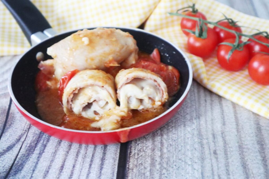 Roulades de poulet à la tomate