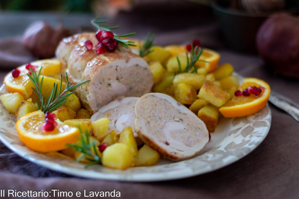 roulé de poulet à l'orange