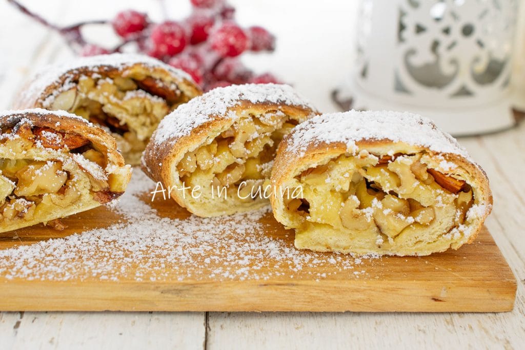 Rouleaux de biscuits noix et amandes