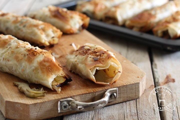 Rouleaux de pâte filo au micro-ondes
