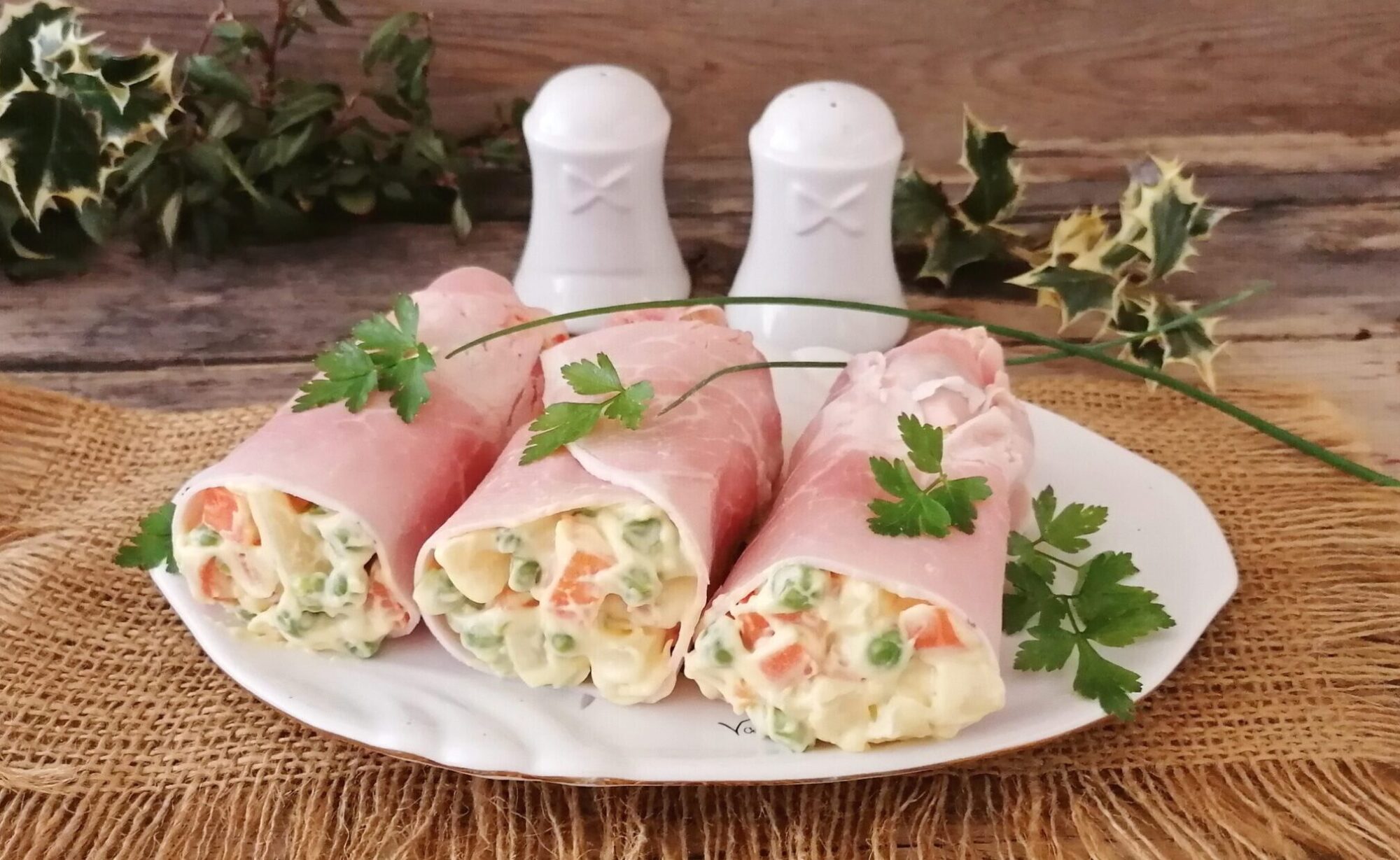 ROULÉS DE SALADE RUSSE FACILES ET DÉLICIEUX