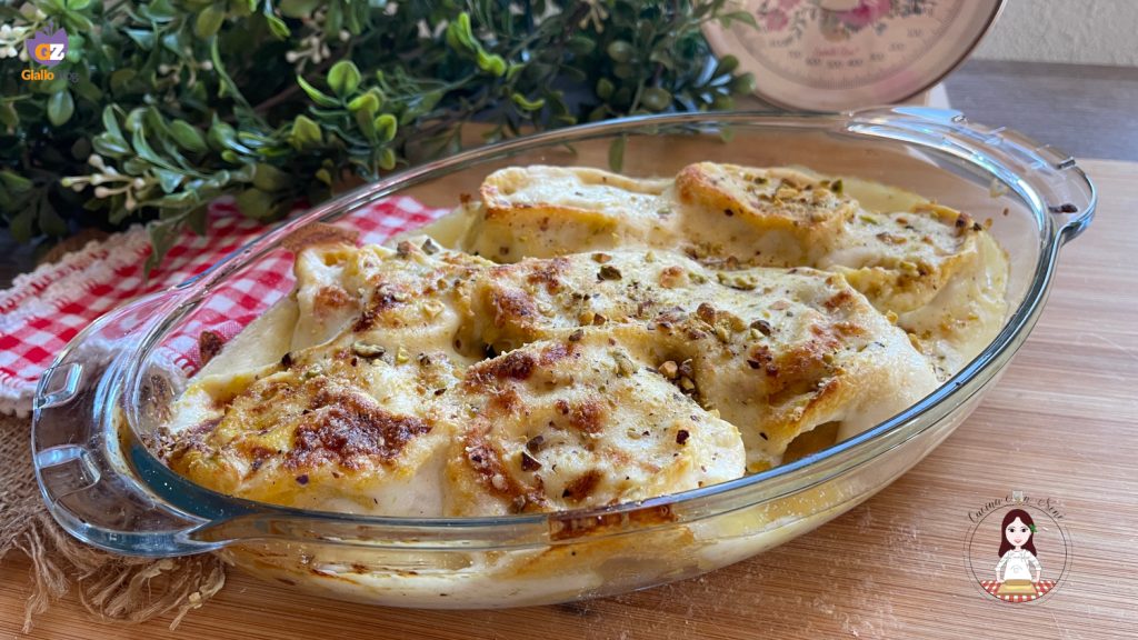 Roulés de lasagnes au potiron et à la mortadelle