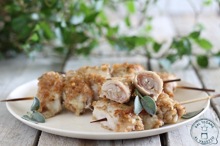 Roulés de porc au micro-ondes