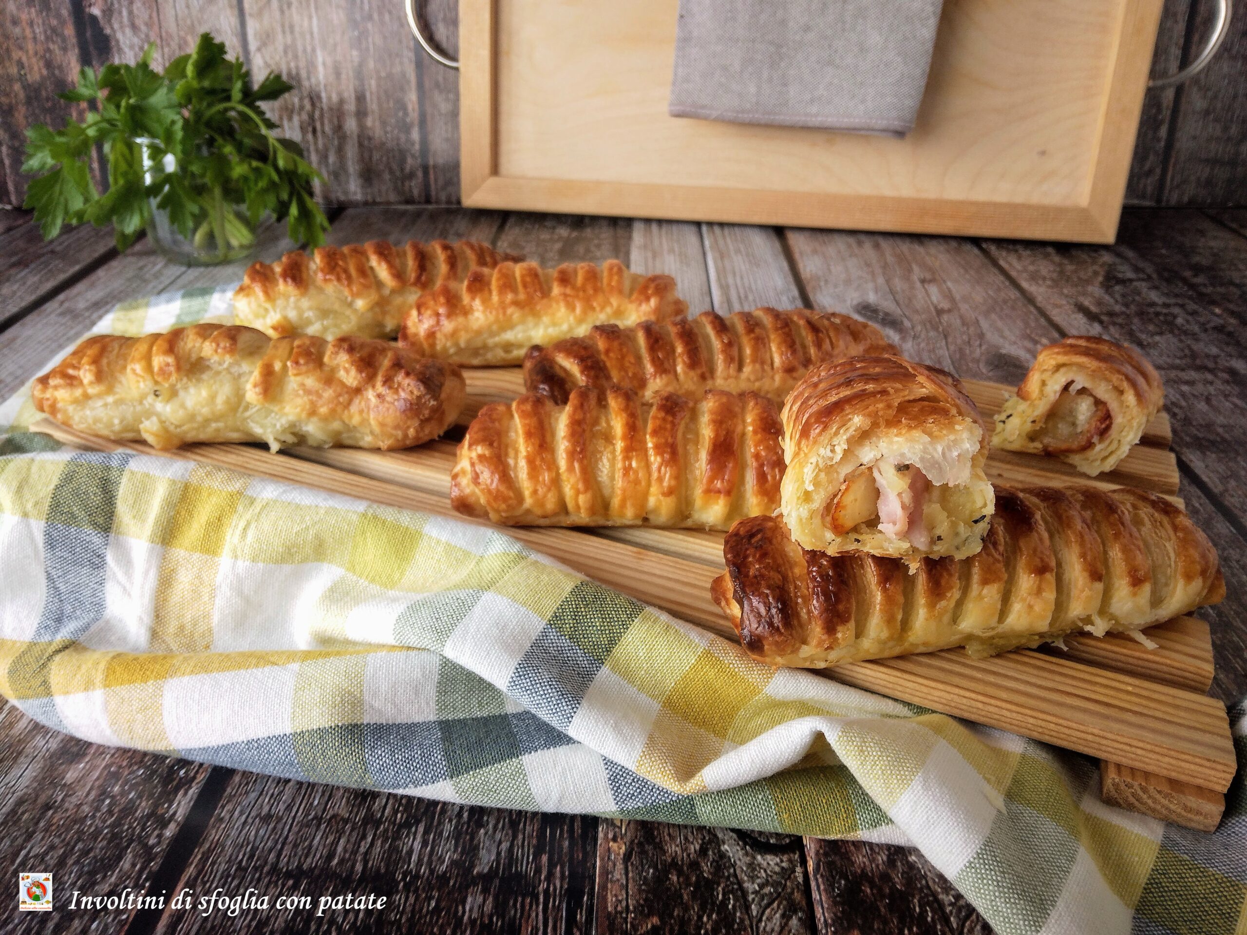 Roulés de pâte feuilletée aux pommes de terre
