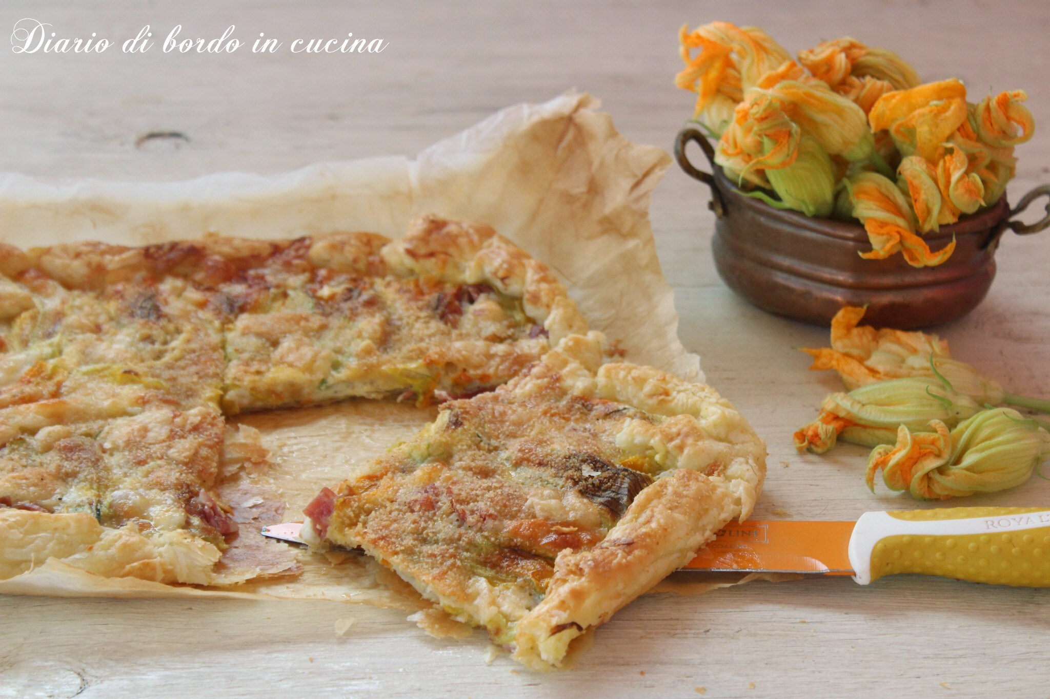 Rustique aux fleurs de courgette farcies