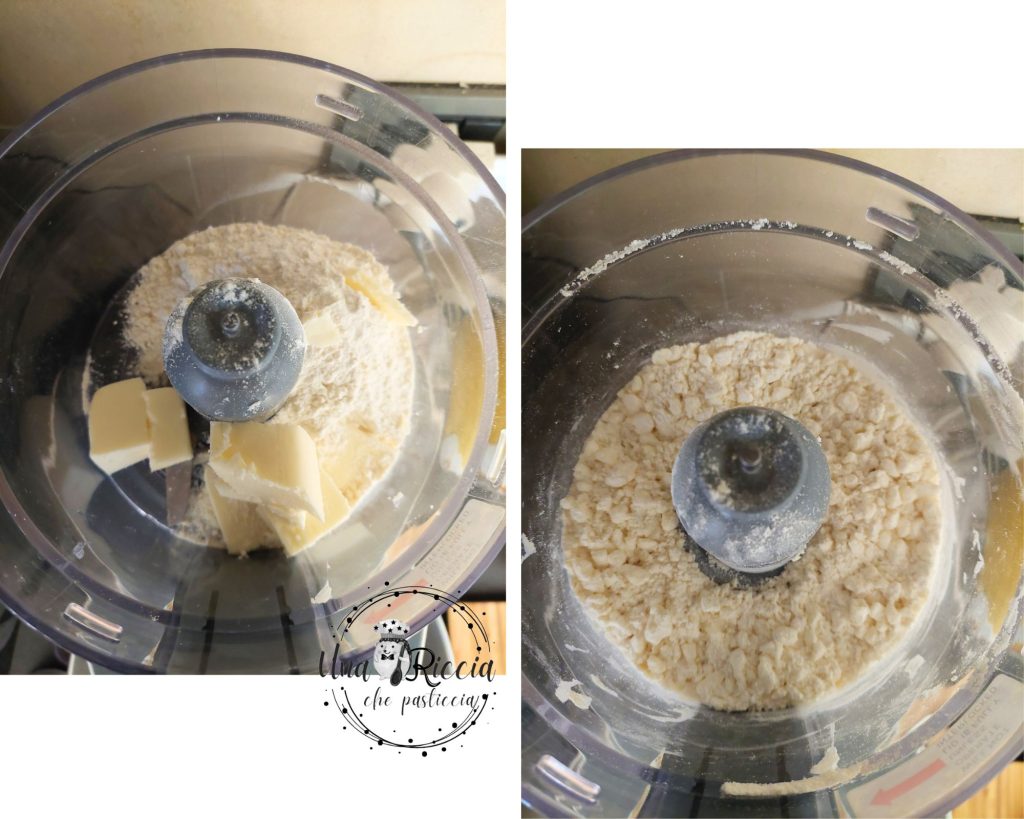 sablage pâte sablée à la stracciatella