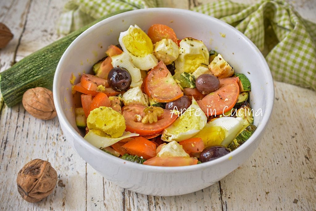 SALADE de COURGETTES et FETA grecque grillée