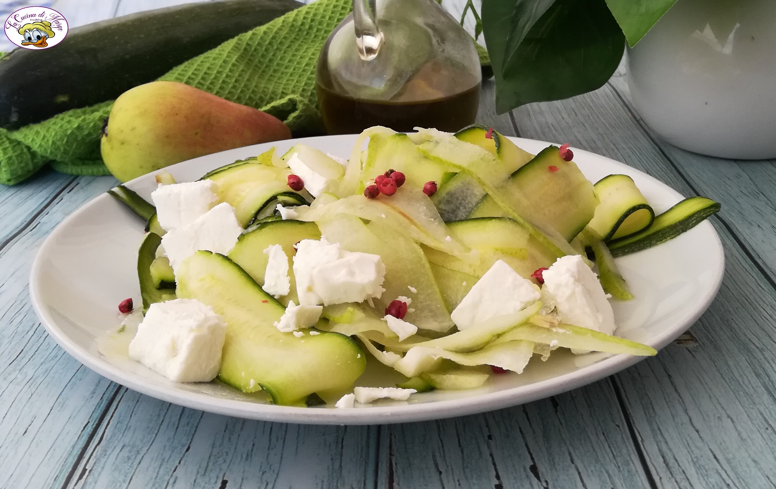 Salade de courgettes et poires
