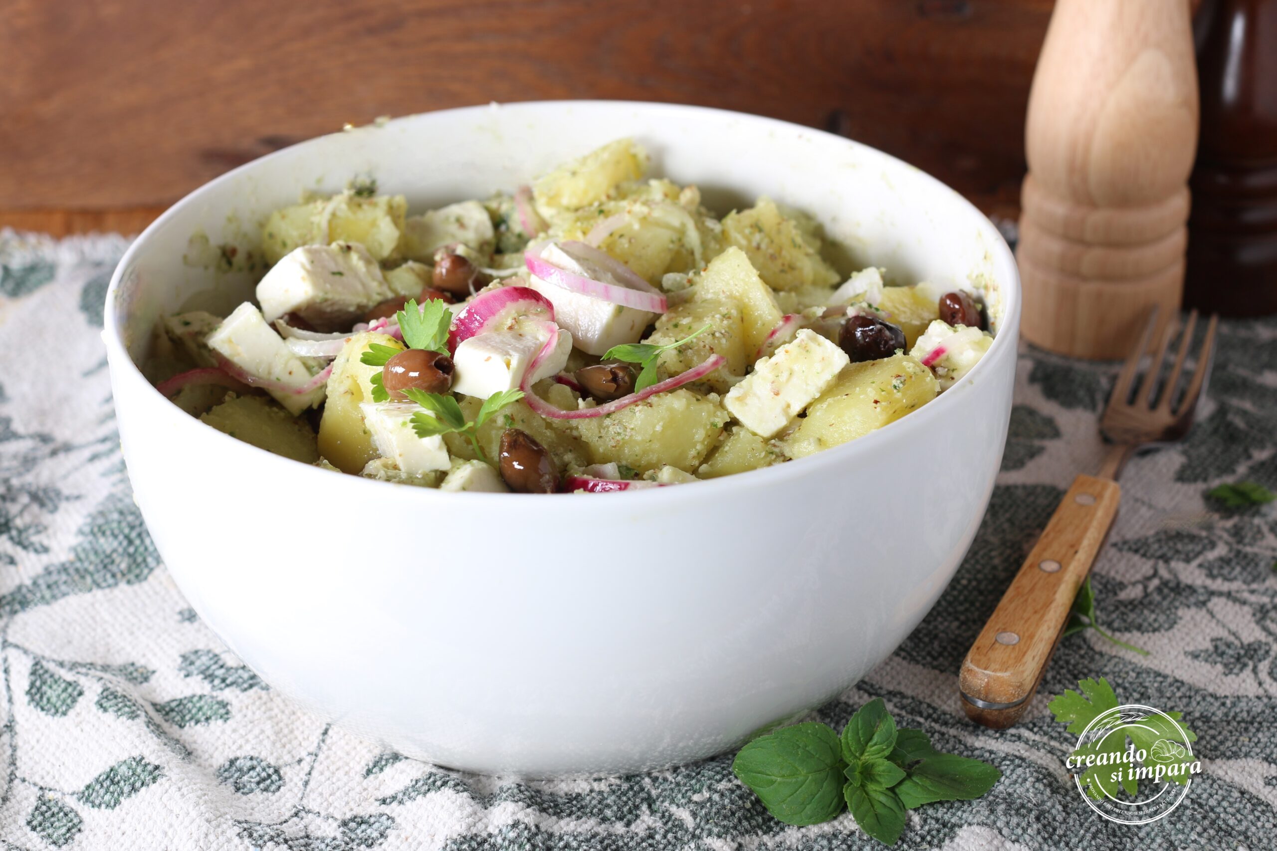 Salade de pommes de terre et feta