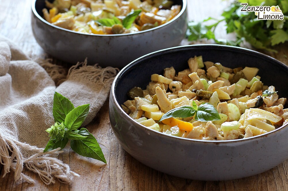 Salade de poulet et fromage