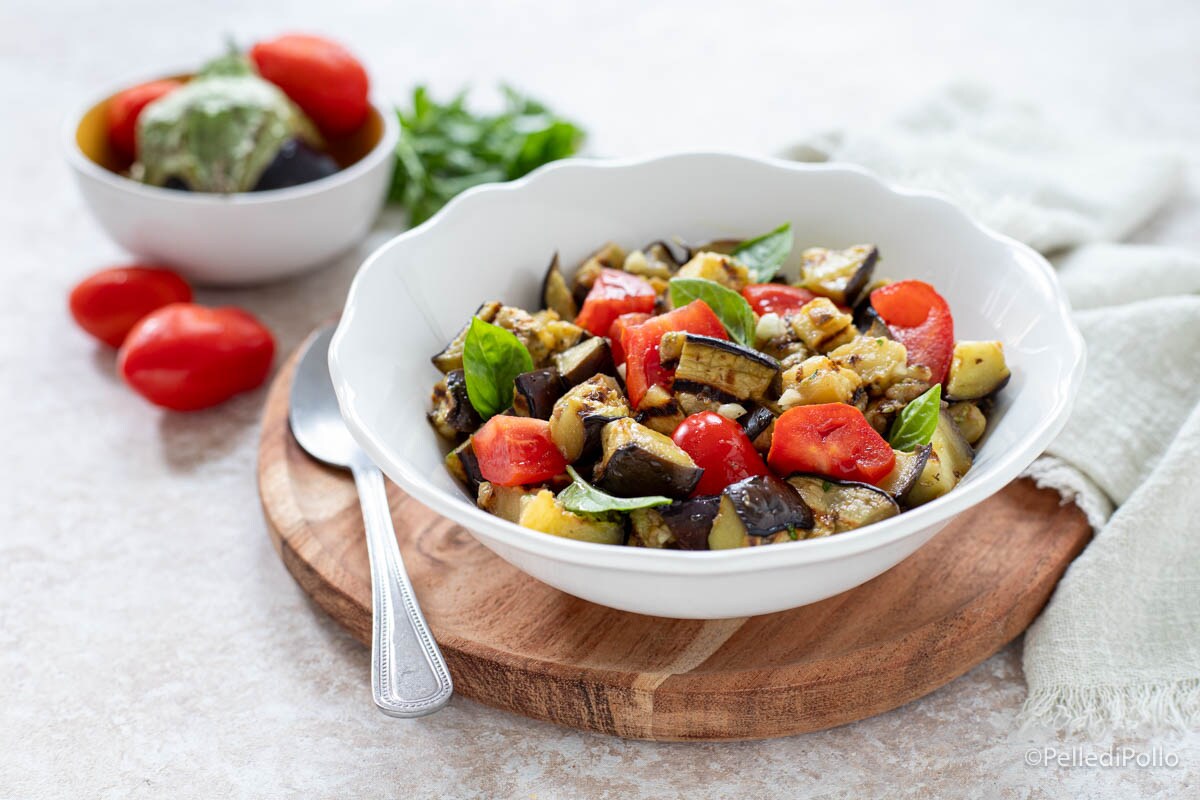 Salade d’aubergines et tomates