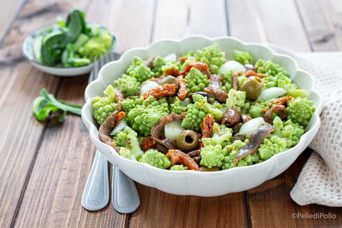 Salade de renfort avec chou romanesco