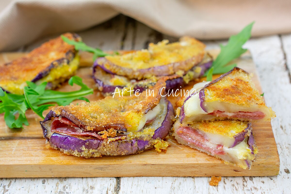SALTIMBOCCA d’AUBERGINES avec saucisson et provola
