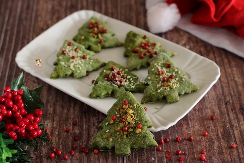 Petits sapins salés aux épinards
