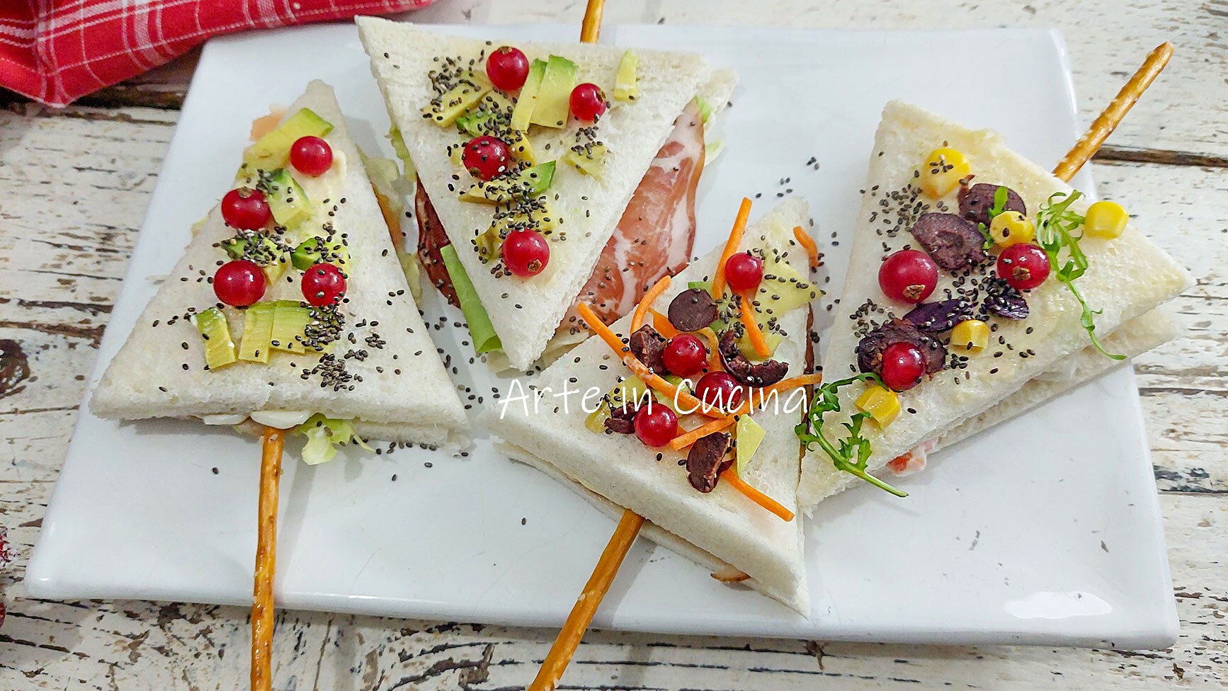 SAPINS DE NOËL SANDWICH apéritif de Noël