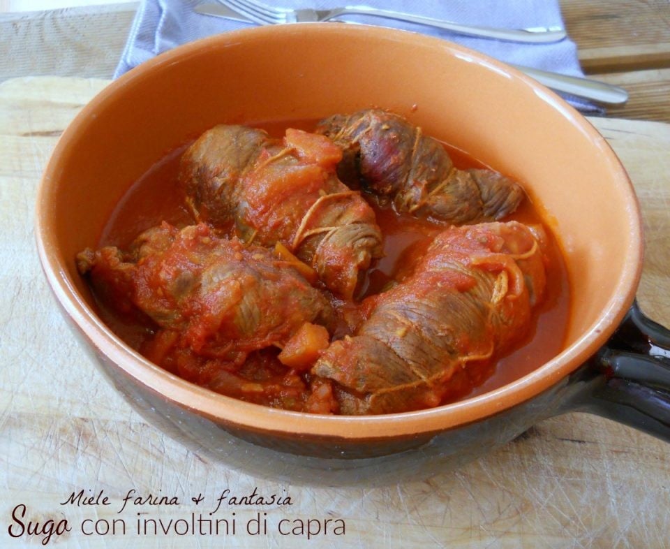 Roulades de chèvre à la sauce