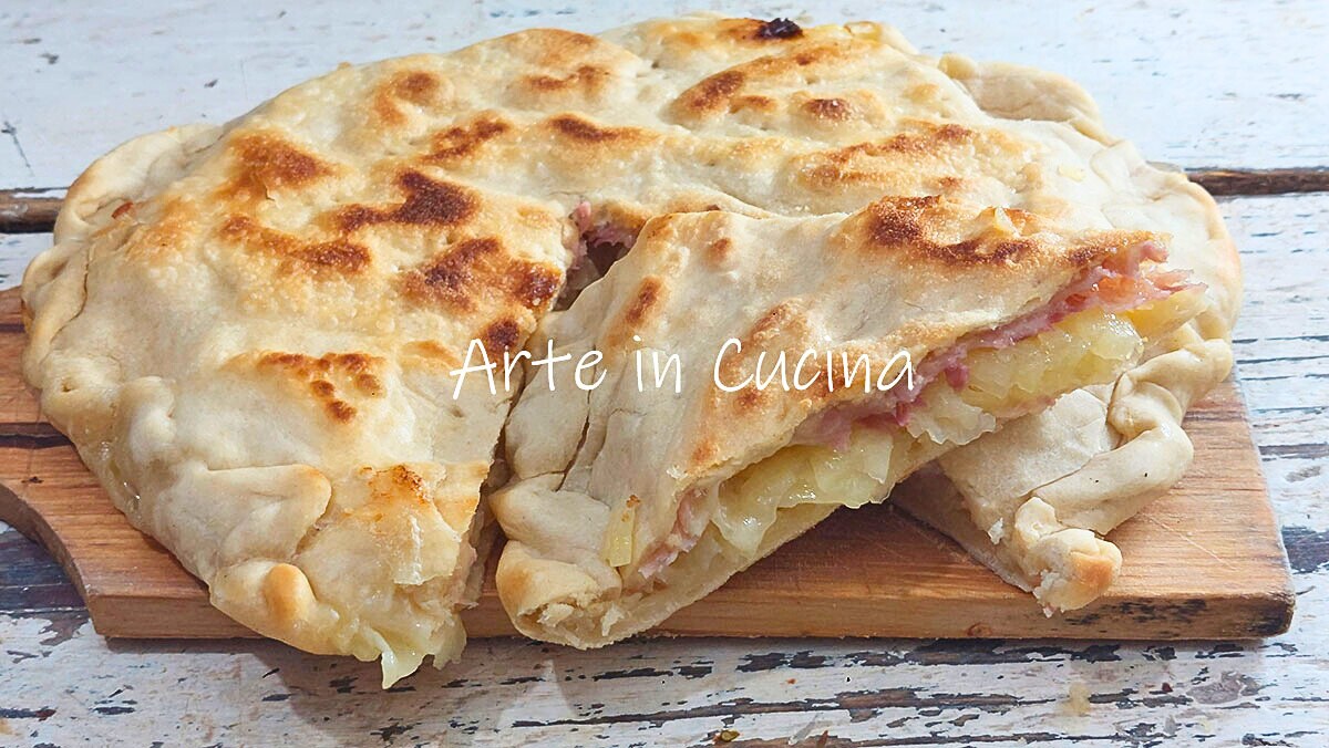 SCROCCHIARELLA POMMES DE TERRE et JAMBON à la poêle