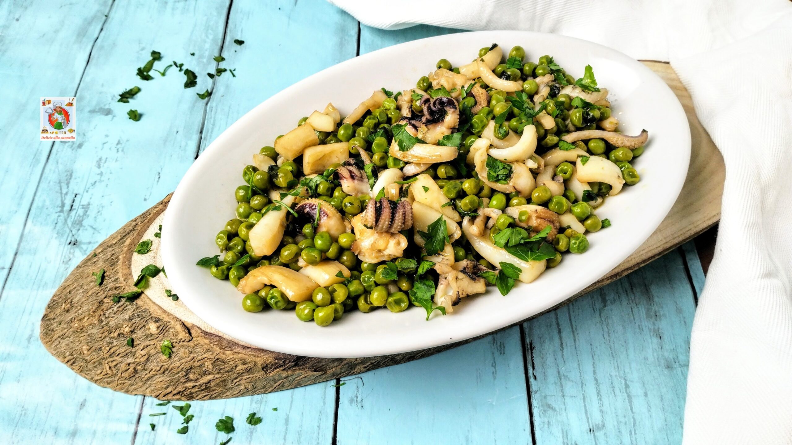 Seiches aux petits pois en blanc : un plat terre-mer savoureux de la tradition