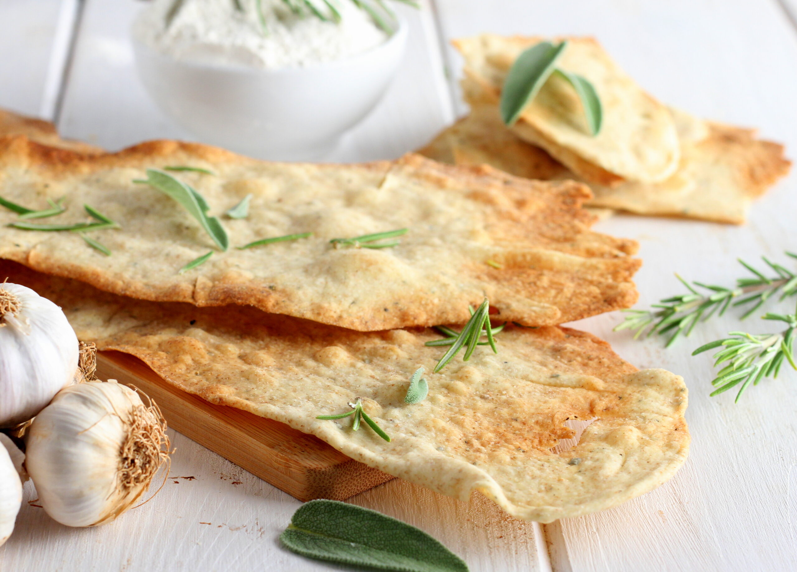 Langues de belle-mère aux herbes fraîches