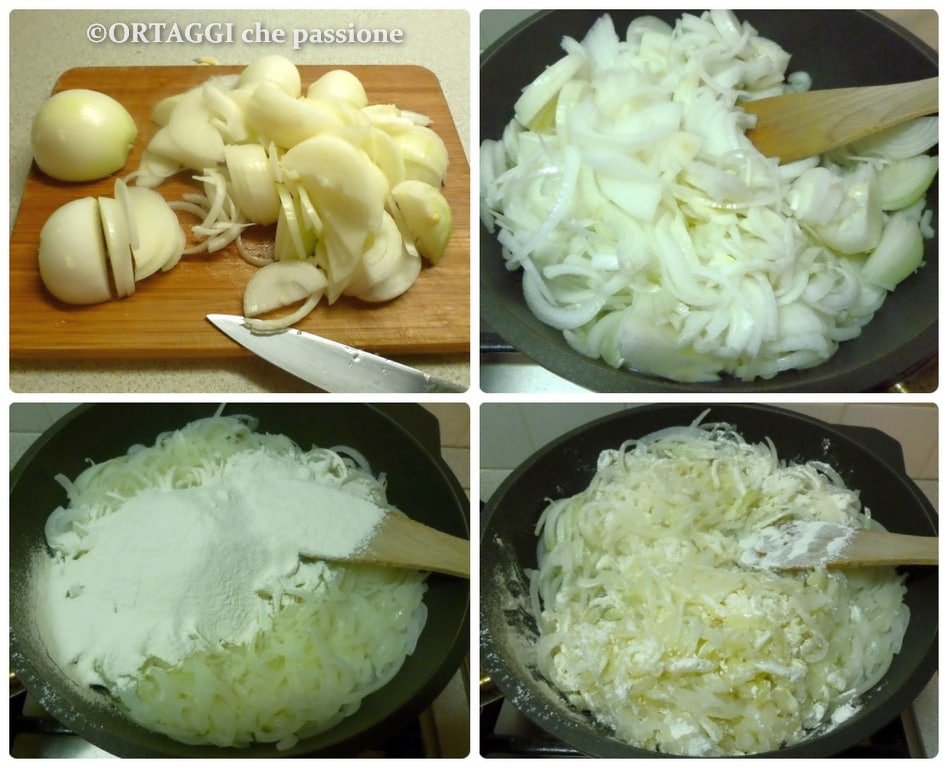 soupe à l'oignon - coupe et cuisson