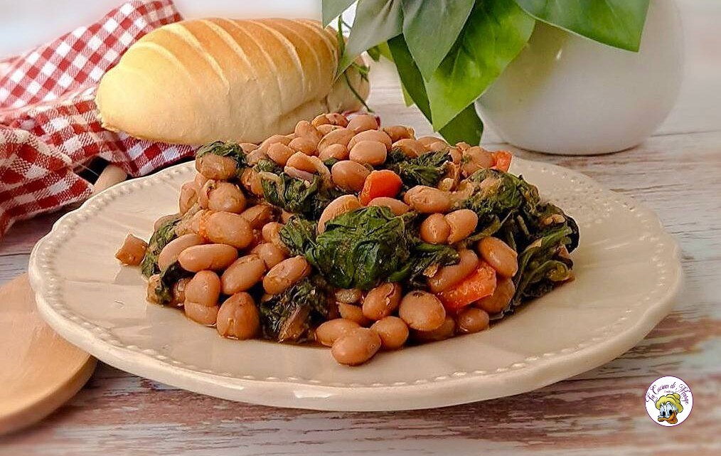 Soupe de haricots et épinards