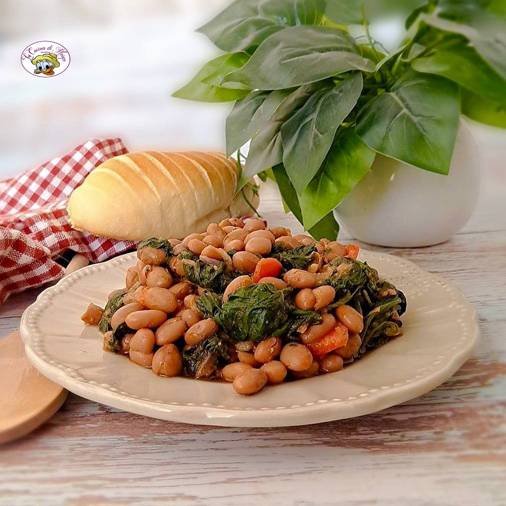 soupe de haricots et épinards