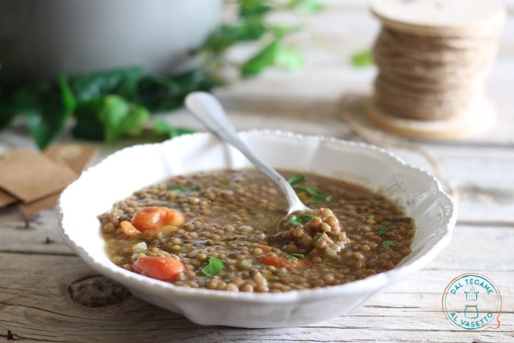 Soupe de lentilles en instant pot