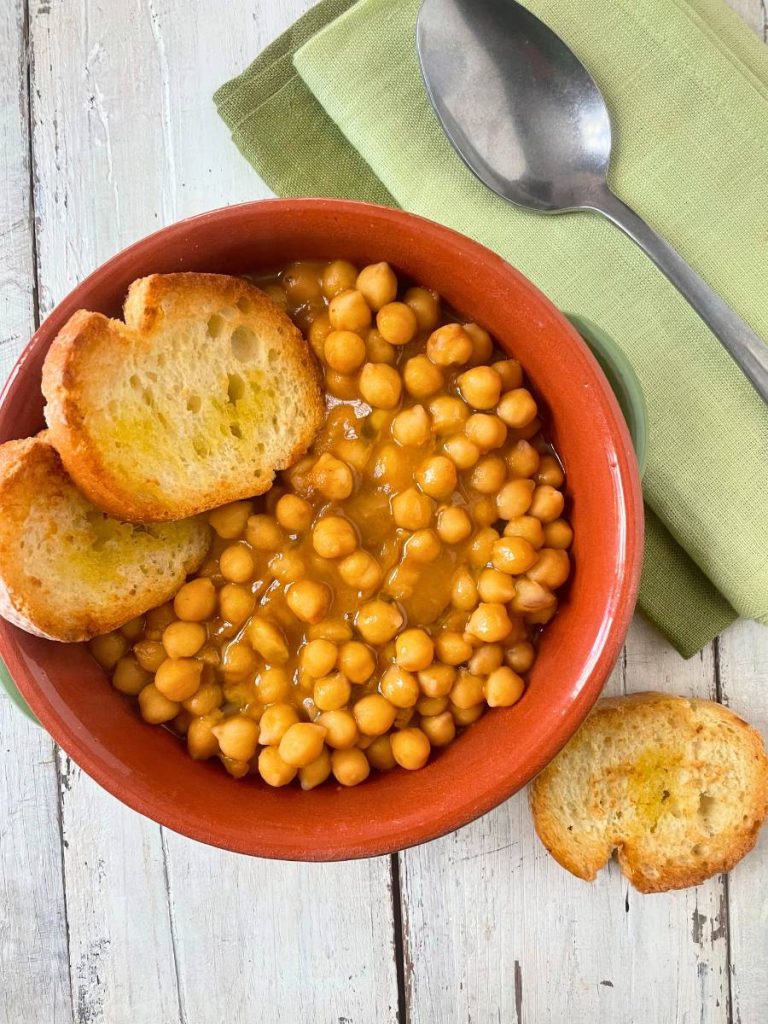 soupe de pois chiches et châtaignes