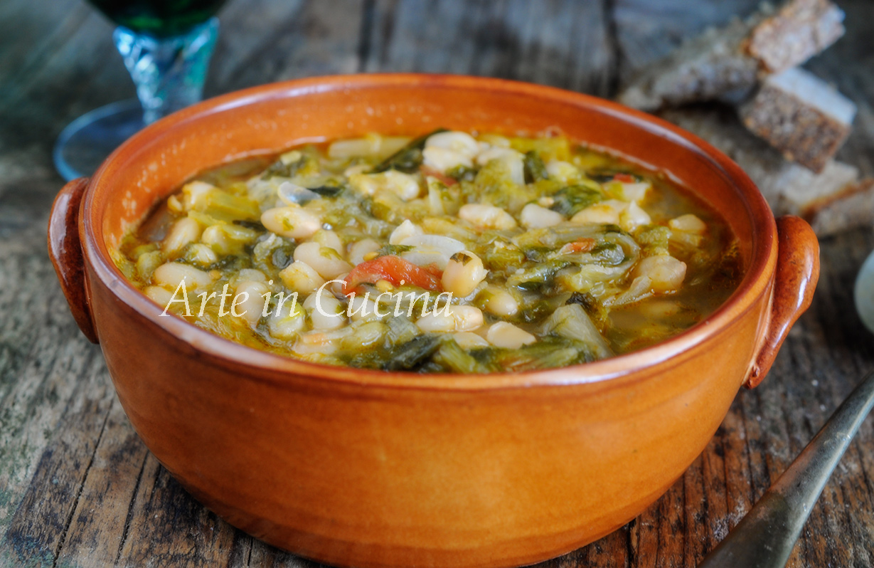 Haricots avec scarole recette napolitaine