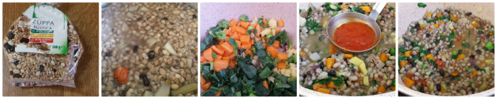 Soupe rustique avec épeautre, haricots et légumes