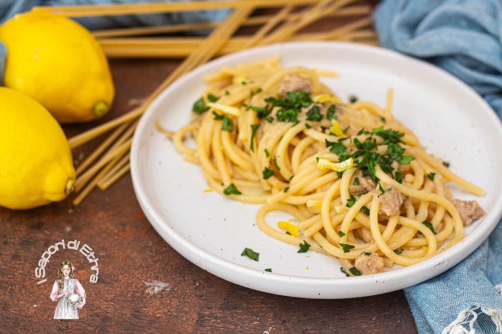 Spaghetti citron et thon