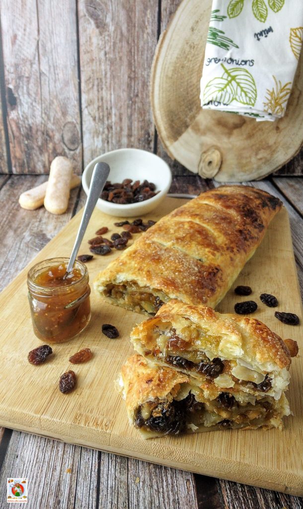 strudel aux figues présentation horizontale