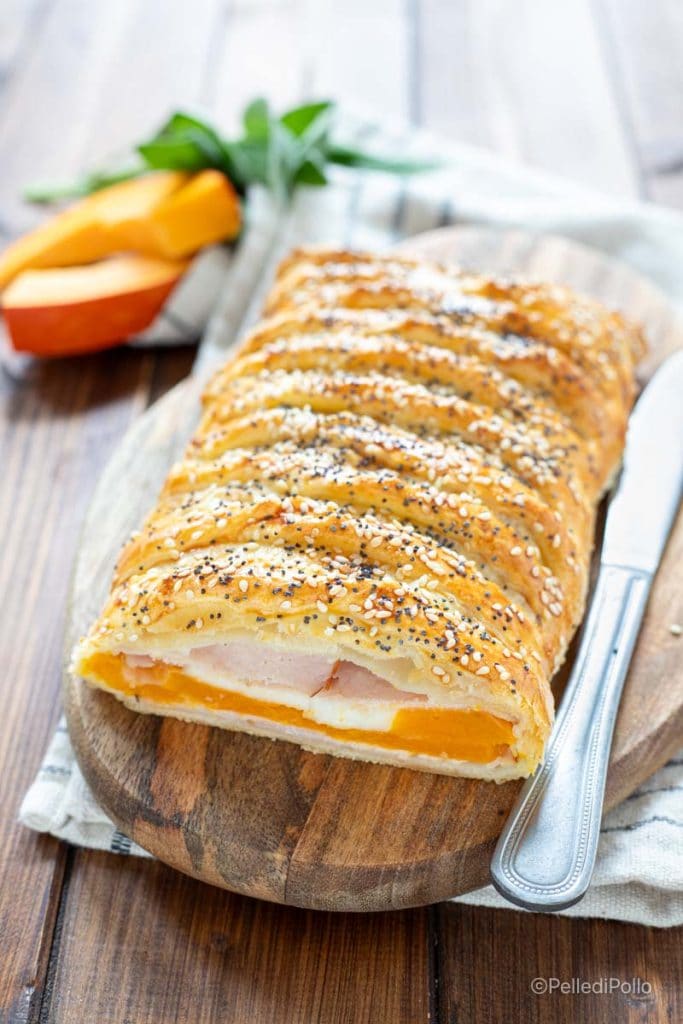 strudel salé à la citrouille