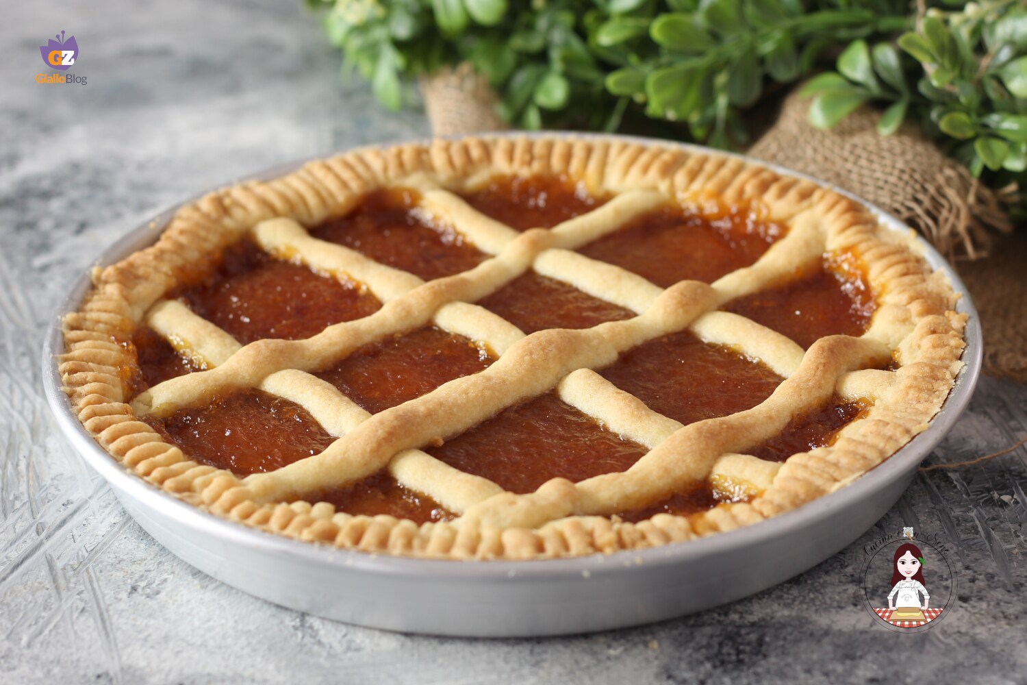 Tarte à la confiture de pêches