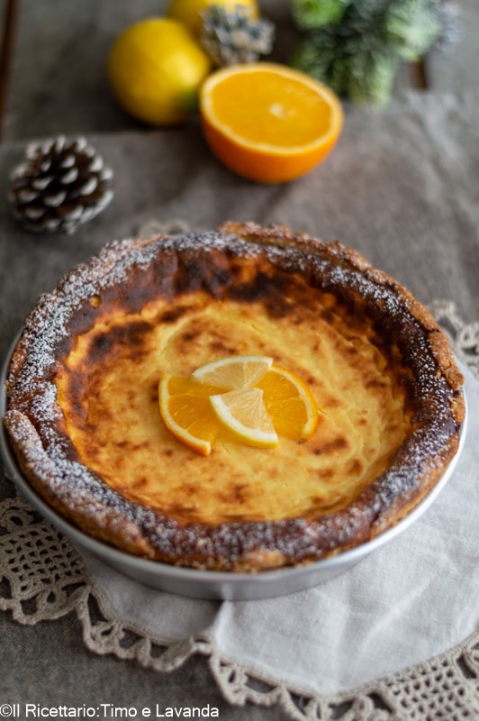tarte à la ricotta et aux agrumes