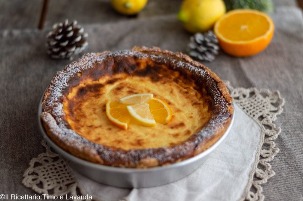 tarte à la ricotta et aux agrumes